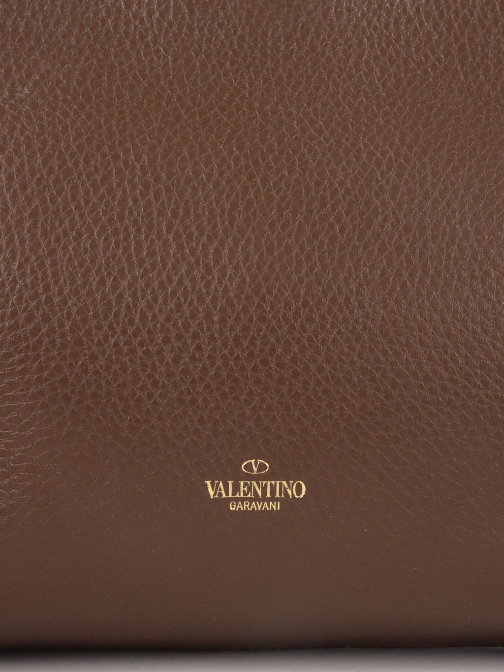 Valentino Brown Rockstud Hobo Bag