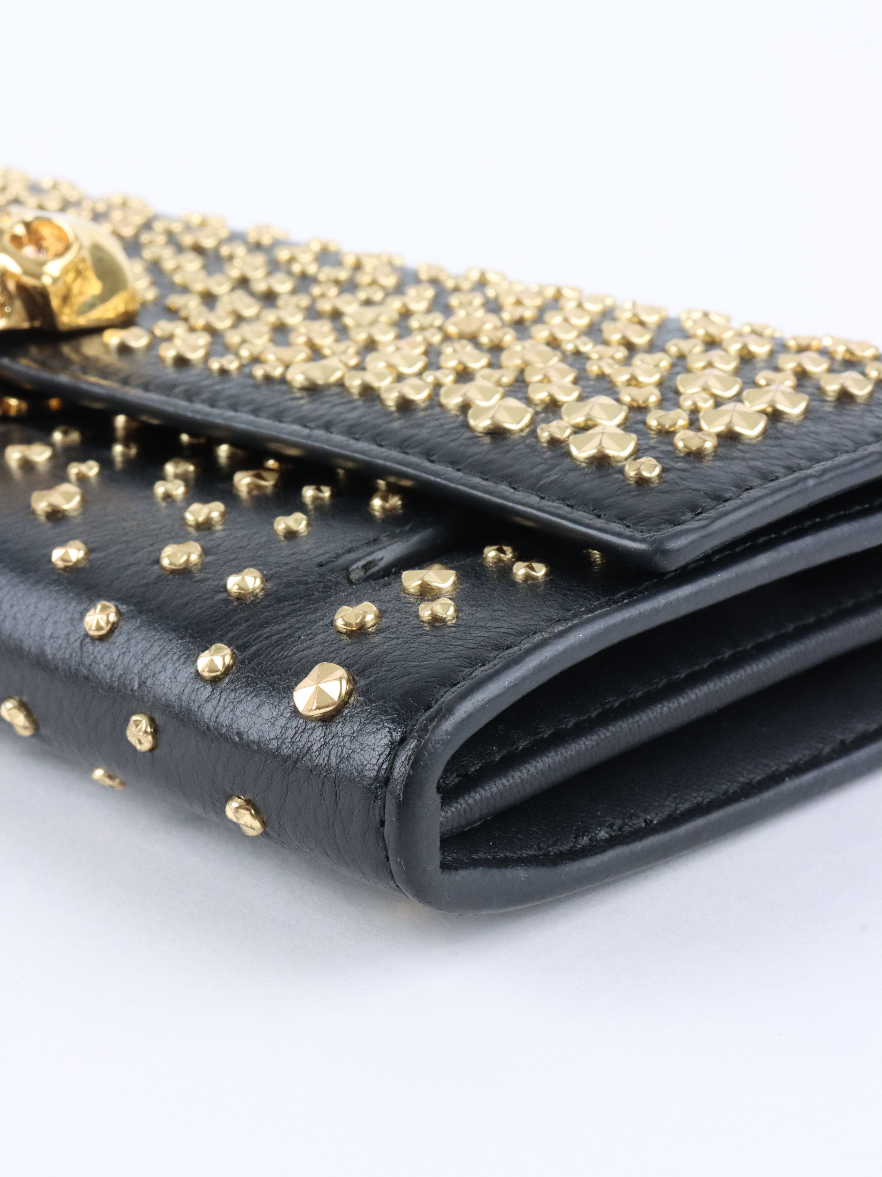 Alexander McQueen Studs & Skull Chain Clutch