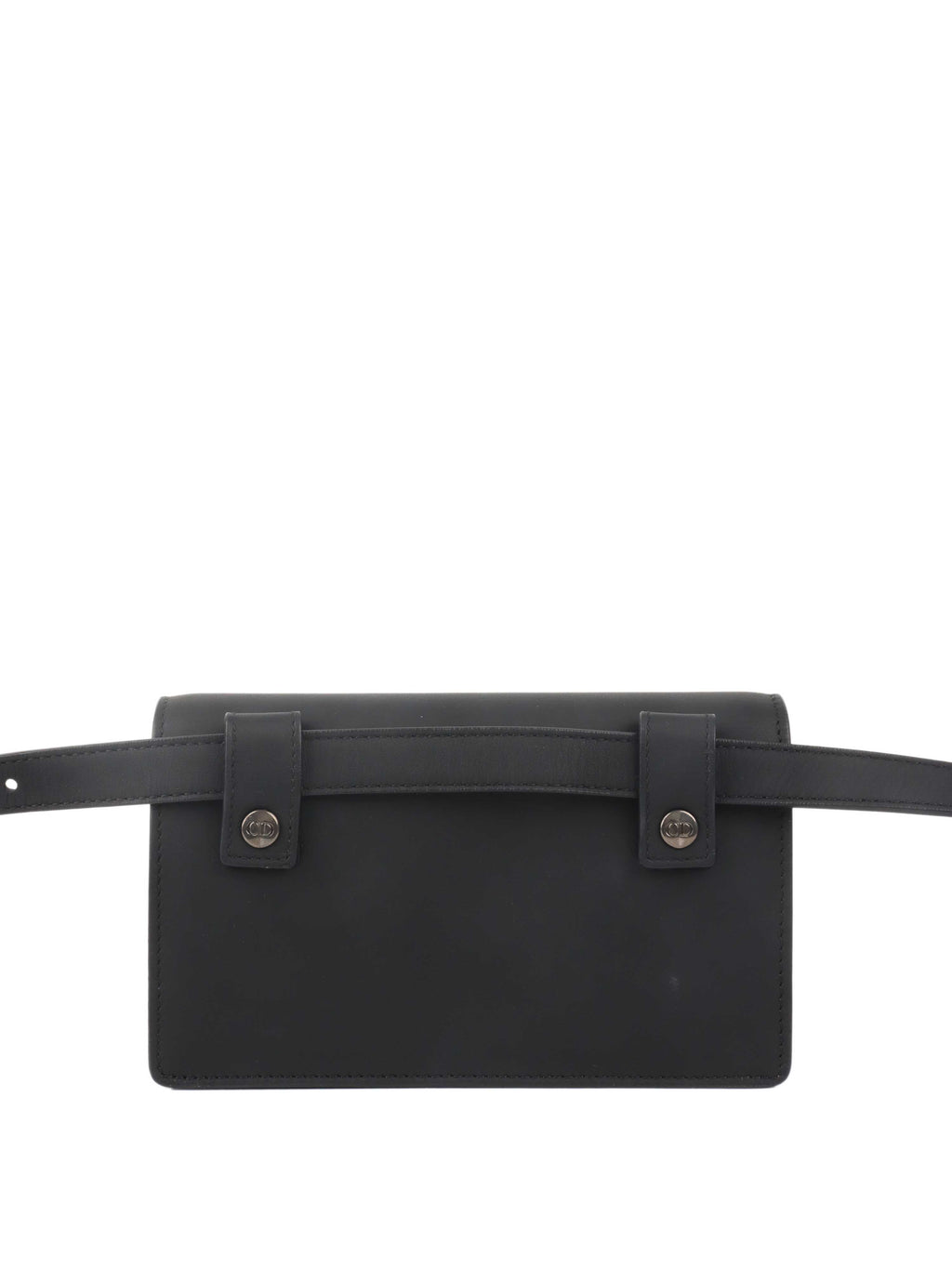Dior Black Saddle Belt Pouch.
