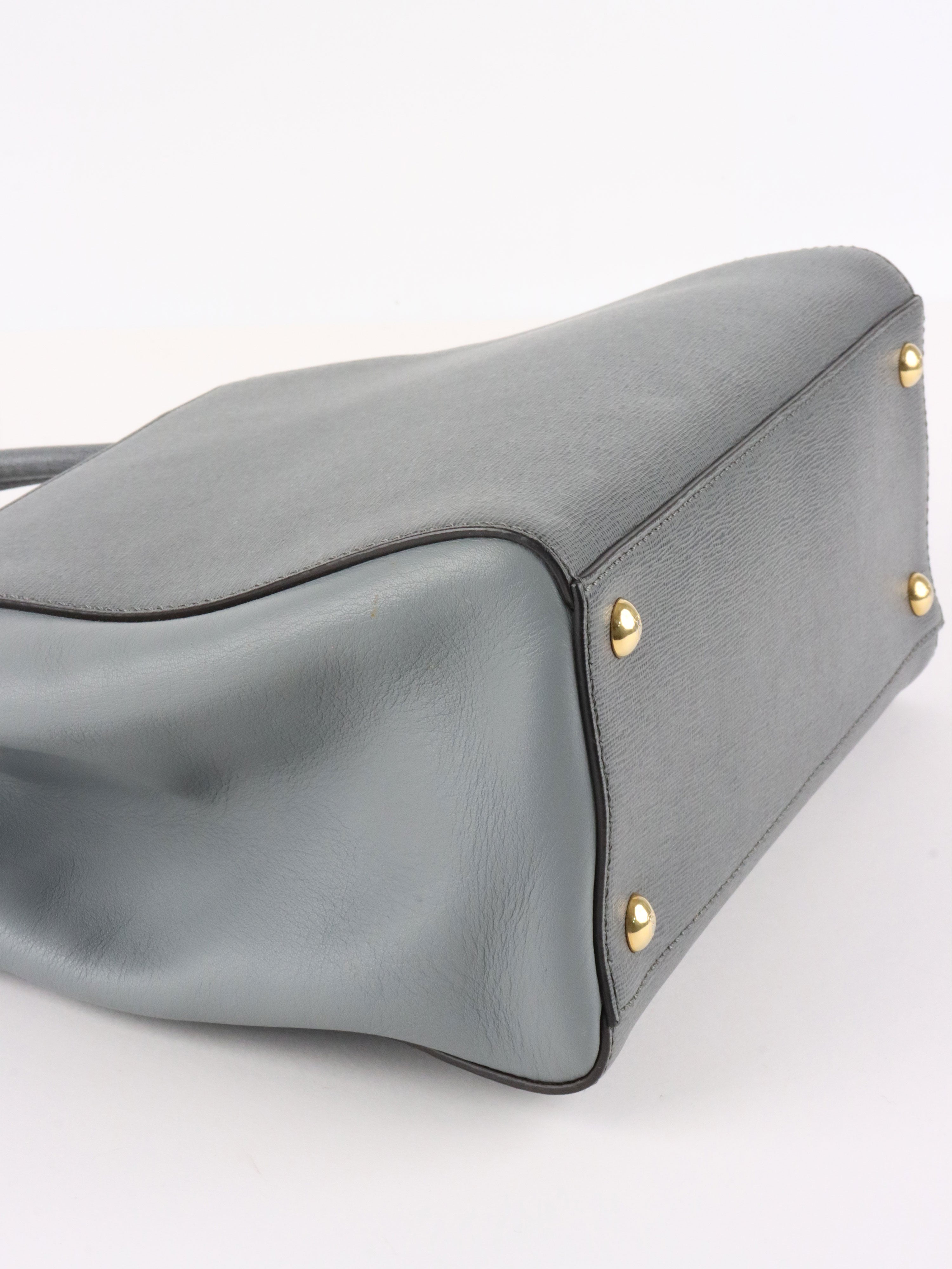 Fendi Small Grey Two Jours Bag