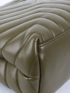 Saint Laurent Khaki Medium Loulou Bag.