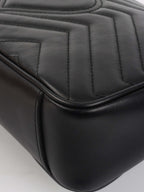 Gucci Black Small Marmont Shoulder Bag.