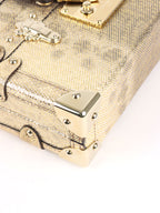 Louis Vuitton Metallic Gold Lizard Petite Malle