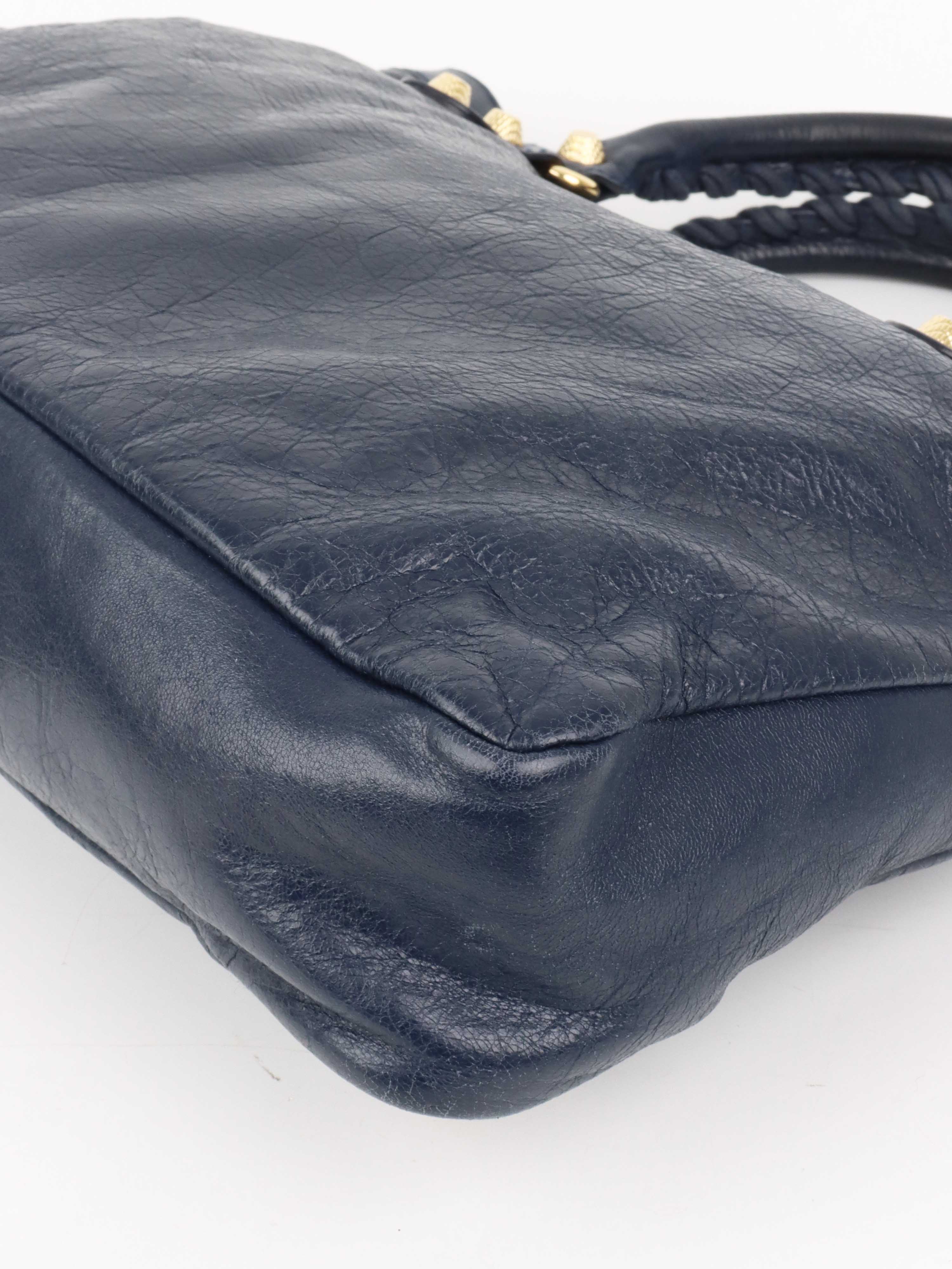 Balenciaga Navy Blue City Bag.