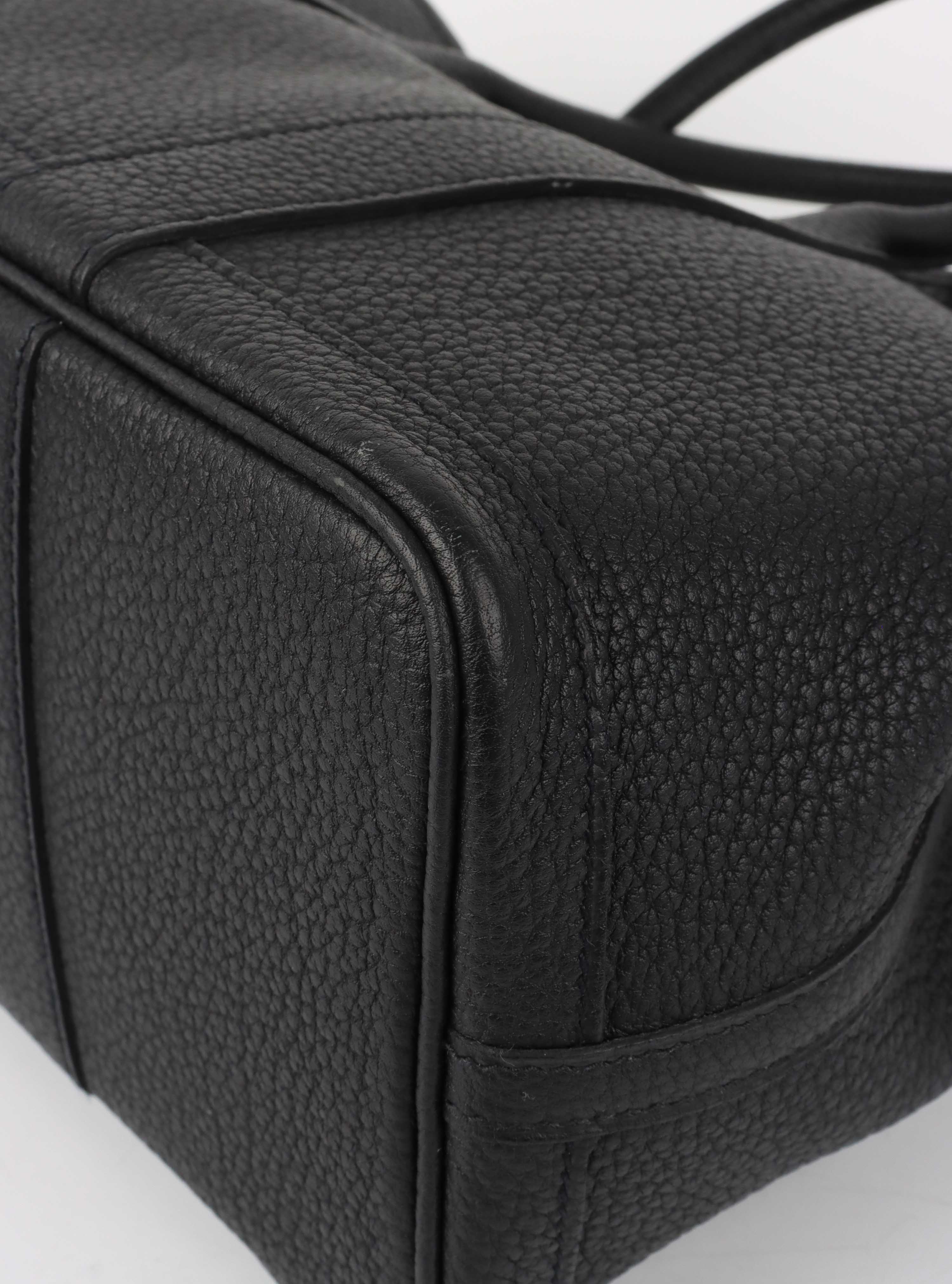 Hermes Black Garden Party 30 Bag.
