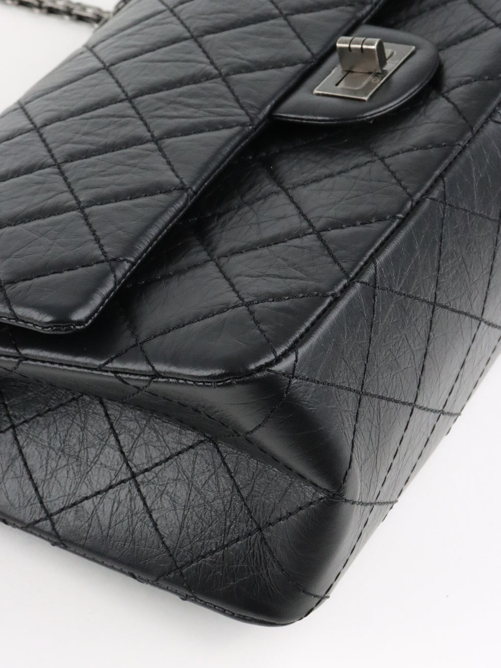 Chanel So Black Medium Classic Flap Reissue 2.55