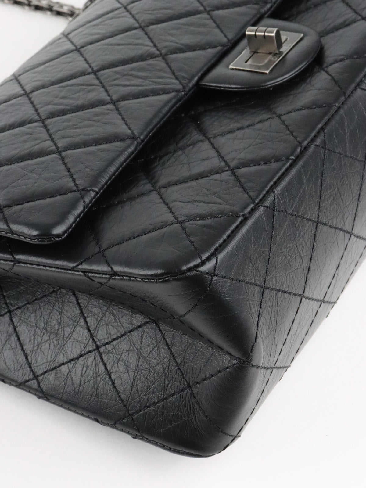 Chanel So Black Medium Classic Flap Reissue 2.55