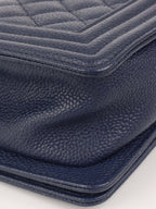 Chanel Small Caviar Navy Boy Bag GHW.