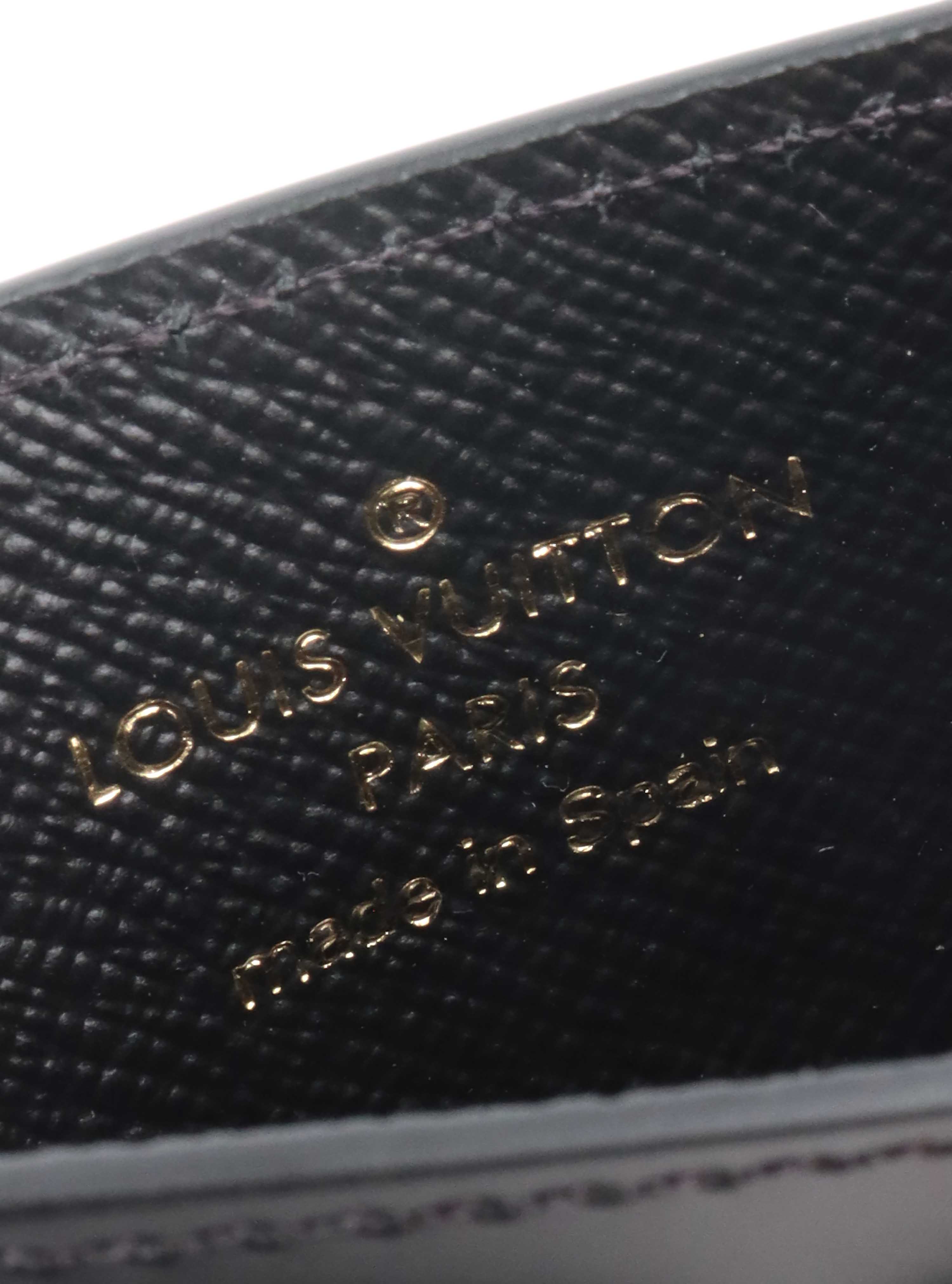 Louis Vuitton Black Epi Flower Remix Card Holder.