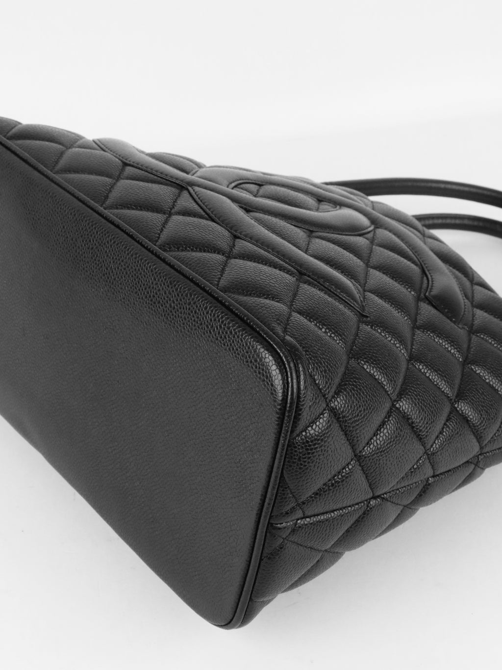 Chanel Black Caviar Vintage Medallion Tote