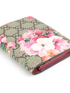 Gucci Ebony & Pink Bloom Supreme Fold Wallet
