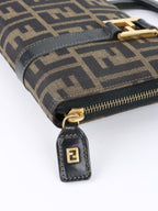 Fendi Vintage Zucca Canvas Top Handle Wallet Bag