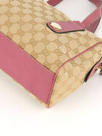 Gucci GG Ebony/Pink Charmy Boston Bag