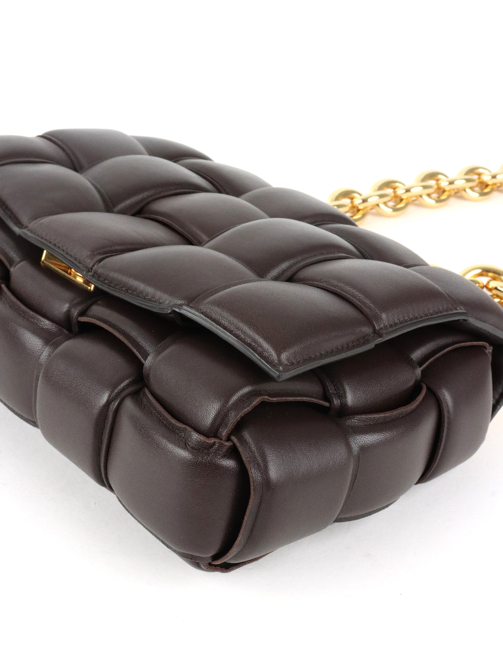 Bottega Veneta Chocolate Brown Padded Cassette Bag