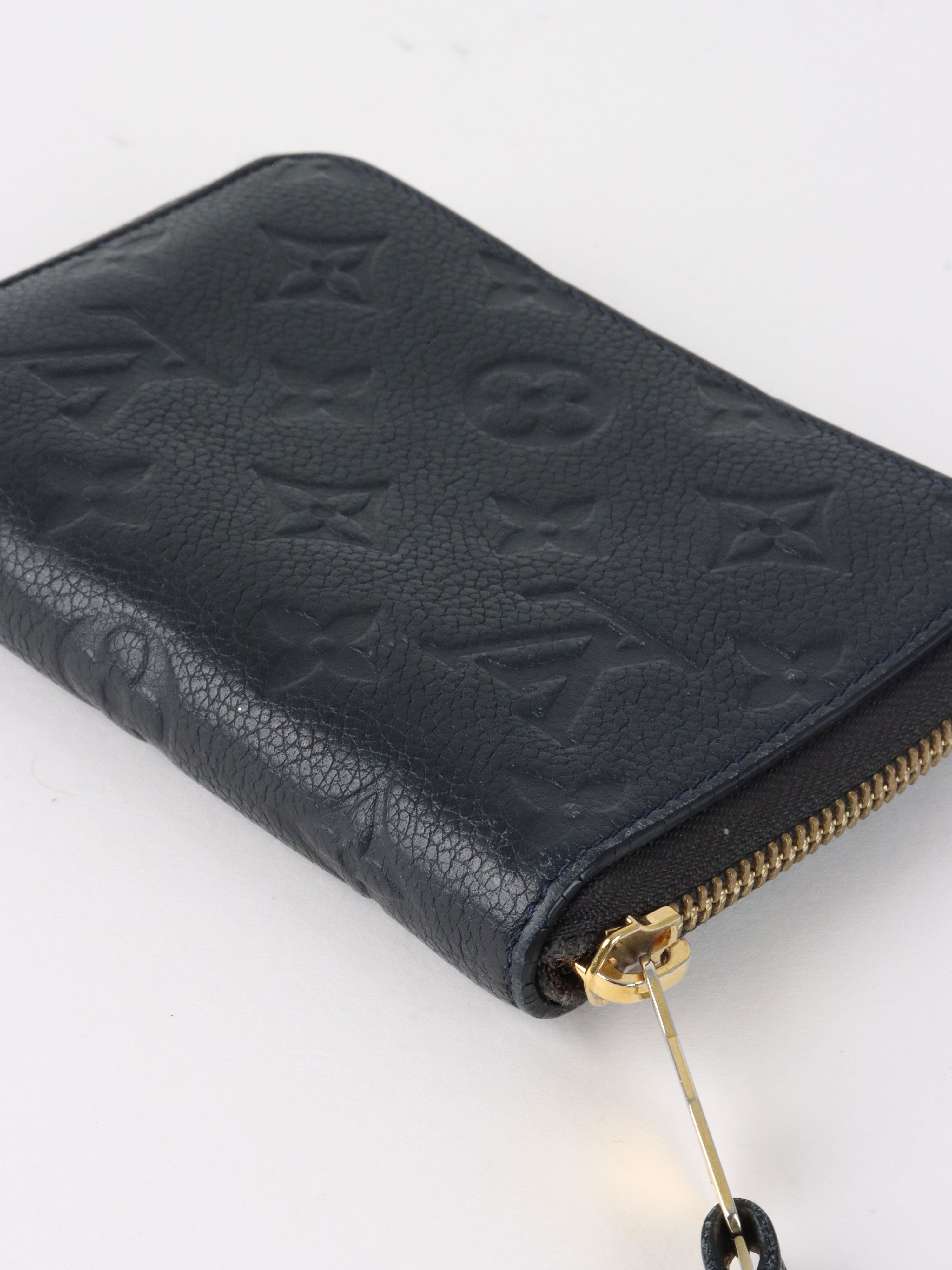 Louis Vuitton Black Empreinte Zippy Coin Wallet