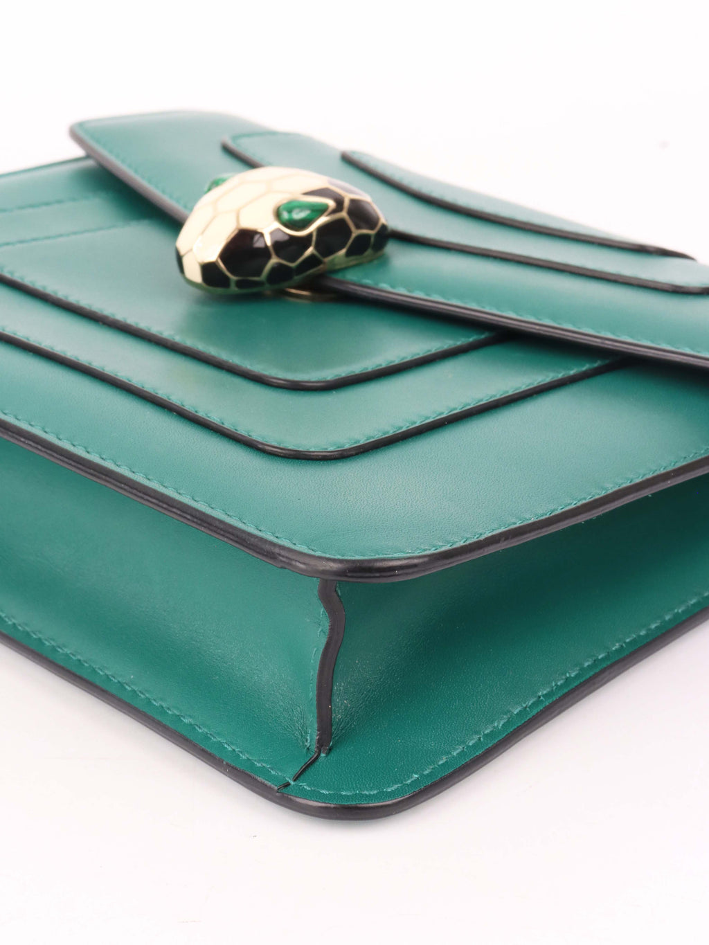 Bvlgari Serpenti Green Forever Chain Bag.