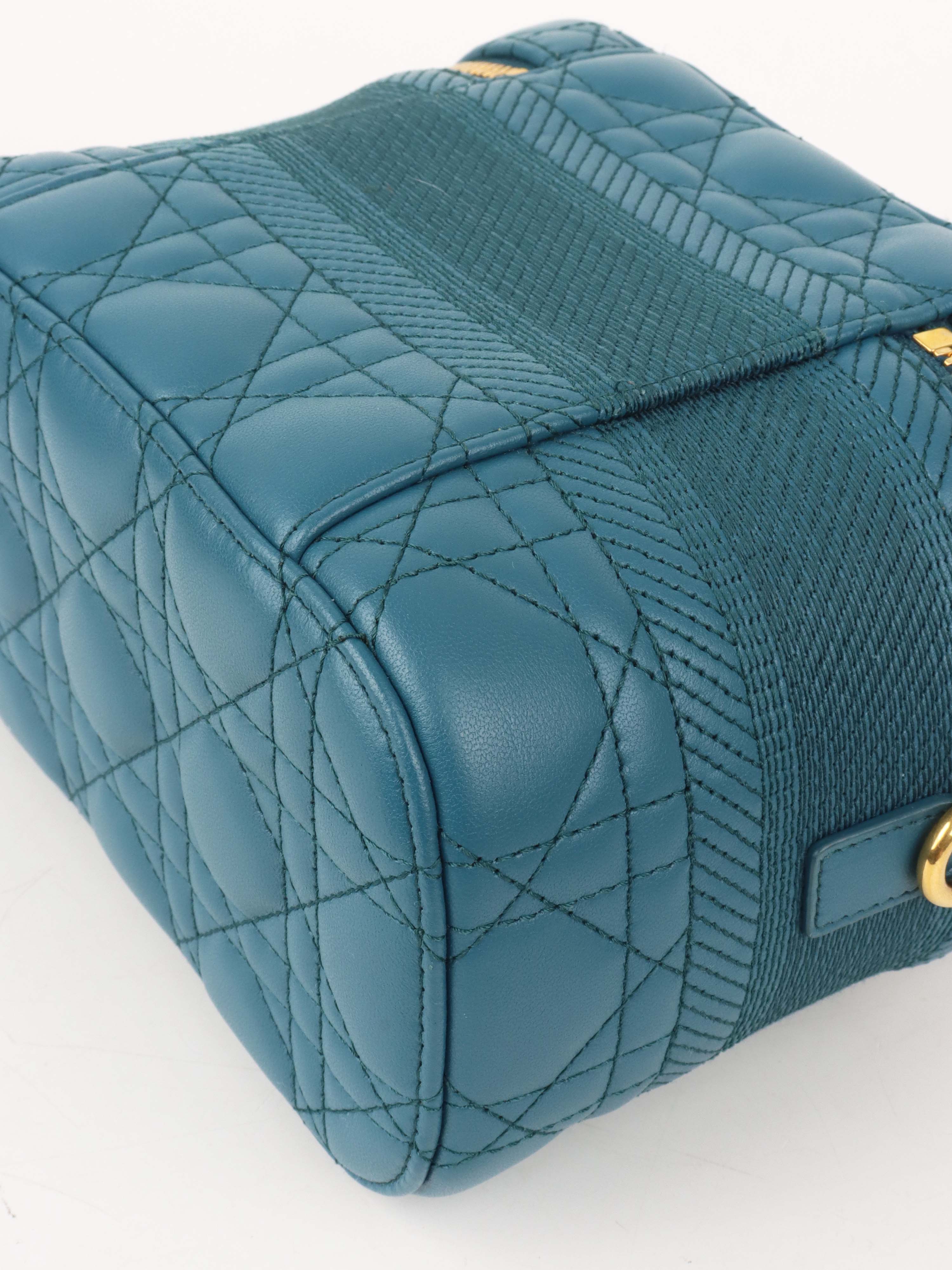 Dior Deep Blue Travel Vanity Case with Shoulder Strap