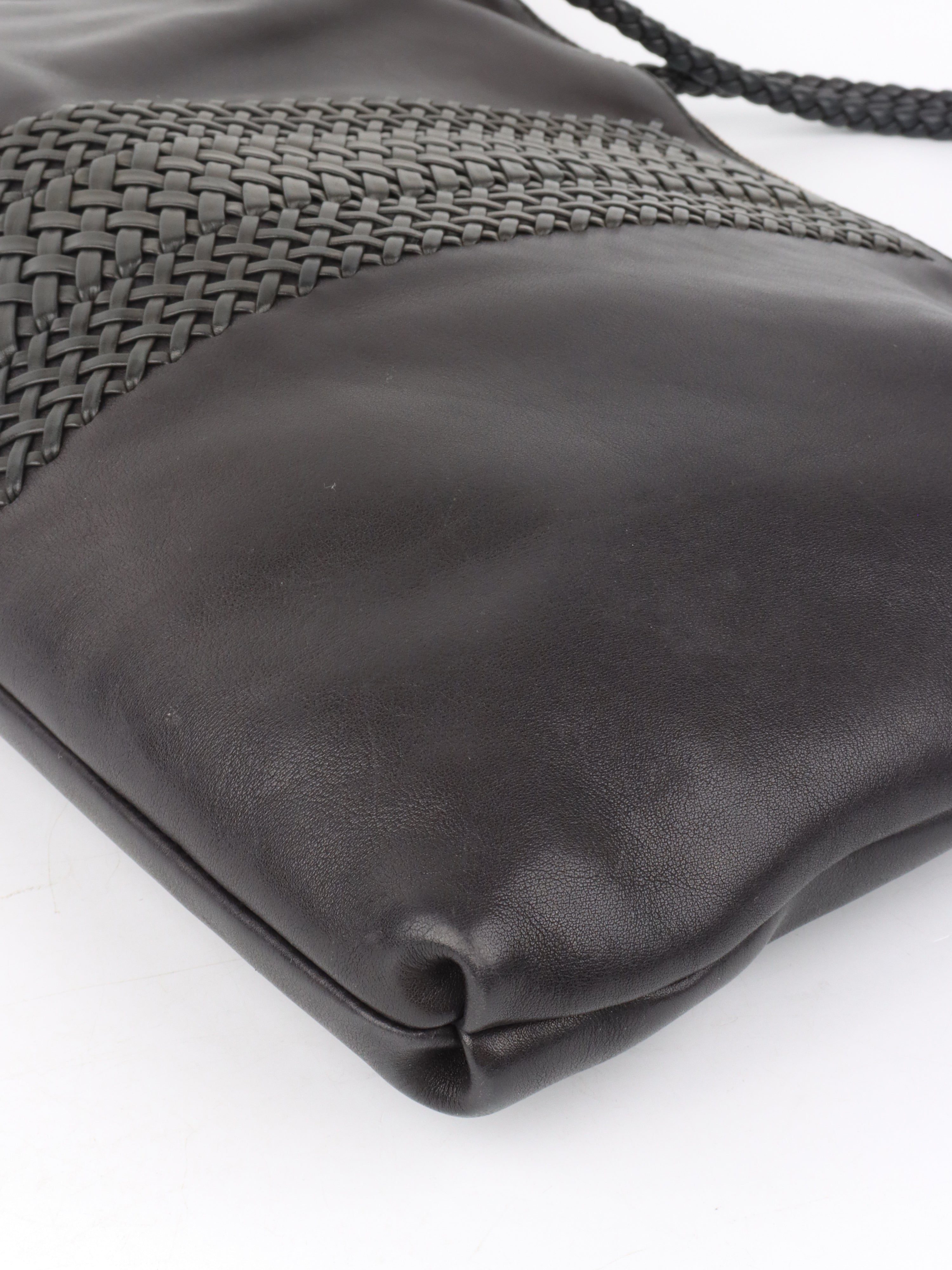 Gucci Black Leather Tote.