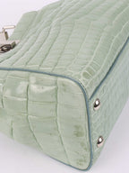 Fendi Peekaboo Crocodile Mini Mint Green
