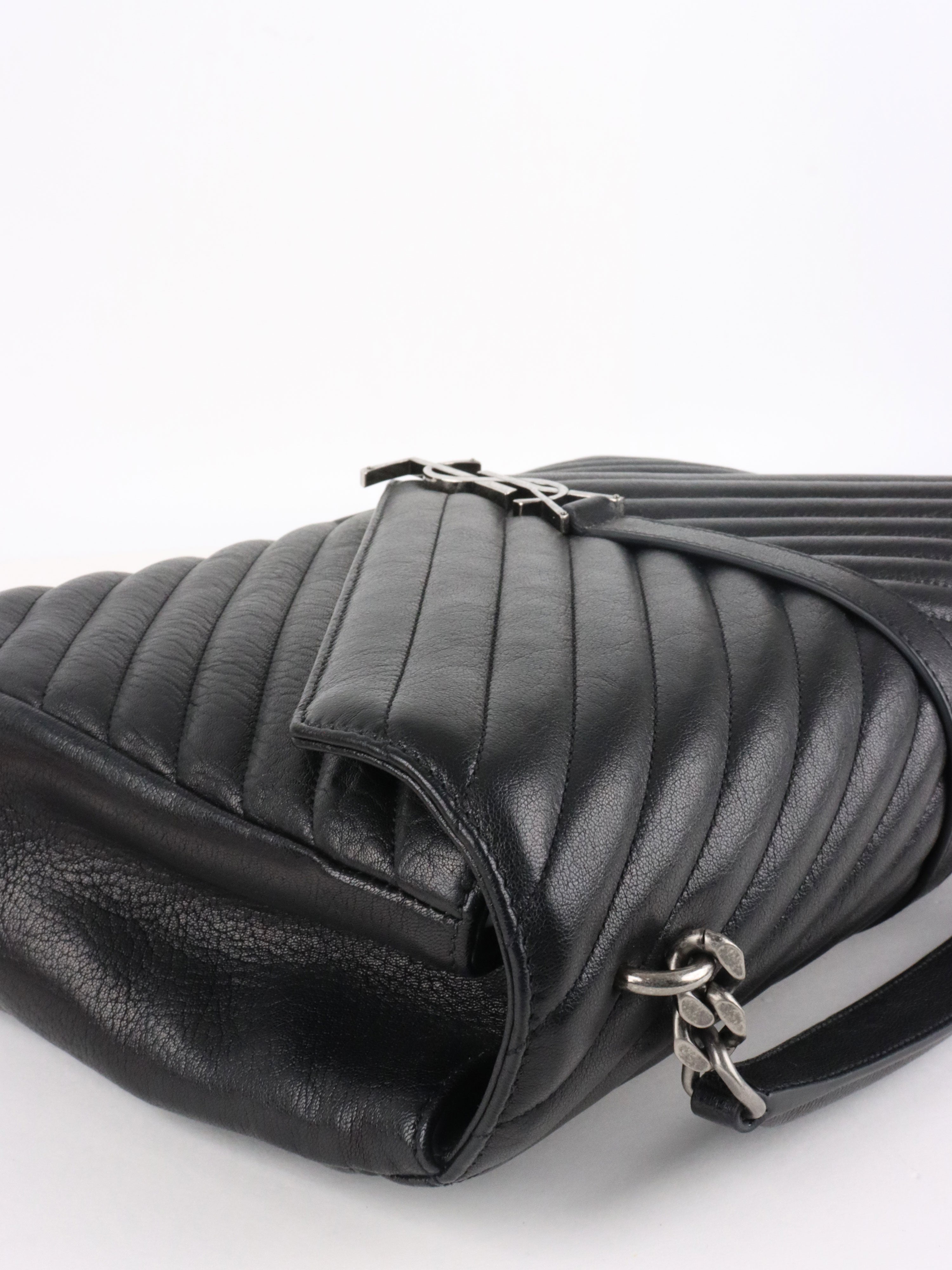 Saint Laurent Large Black College Bag
