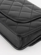 Chanel Black Lambskin Wallet on Chain SHW.