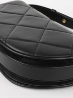 Burberry Small Black Quilted Olympia Shoulder Bag.