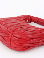 Miu Miu Small Red Wander Matelassé Bag.