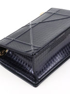 Dior Small Metallic Navy Diorama Bag LGHW
