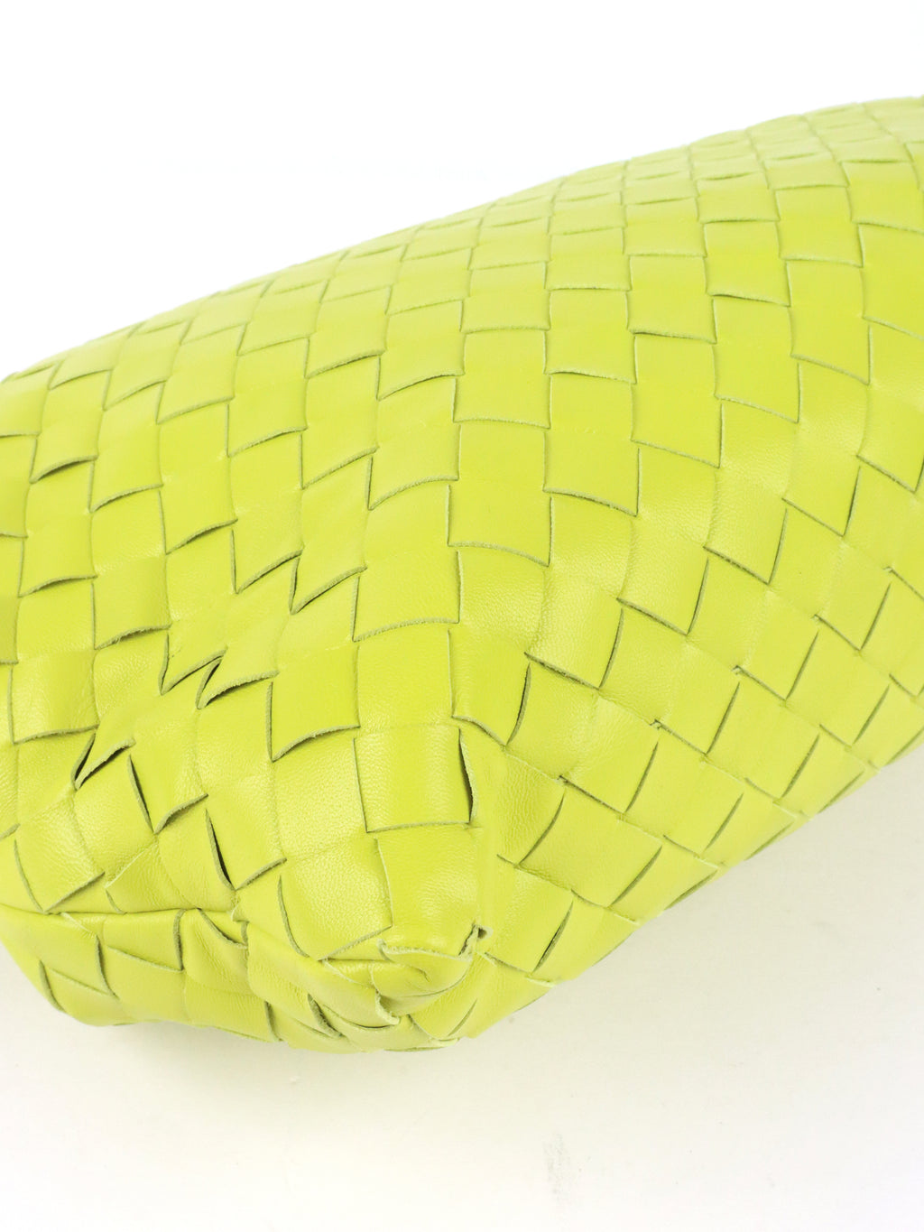 Bottega Veneta Green Kiwi Intrecciato Clutch