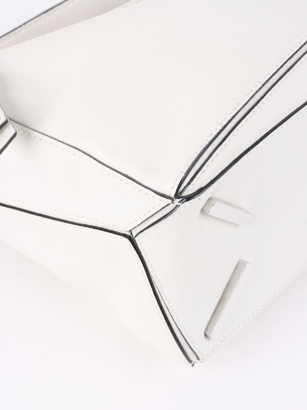 Loewe White Small Puzzle Bag