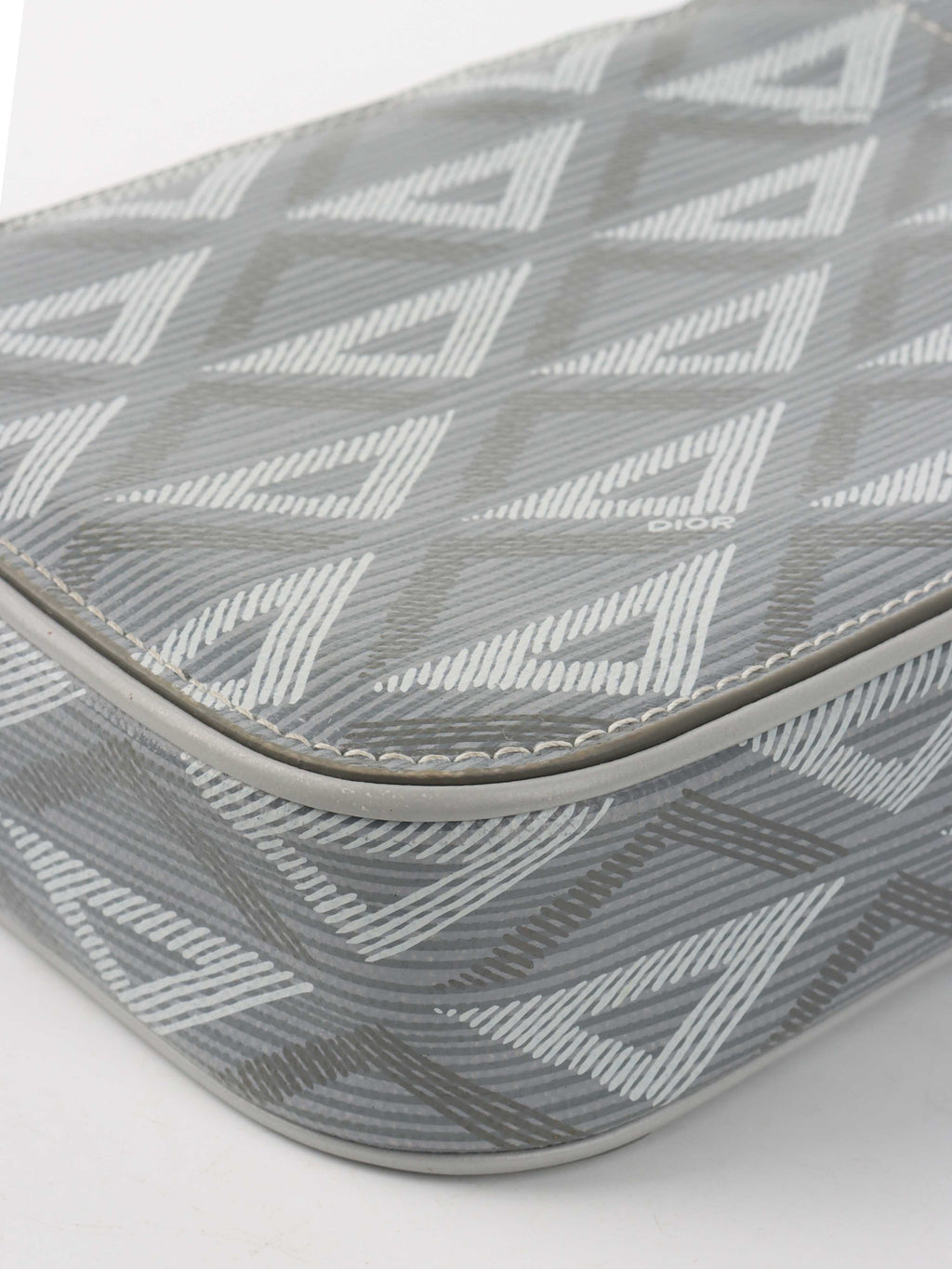 Dior Silver 'Hit The Road' Vertical Crossbody Pouch.