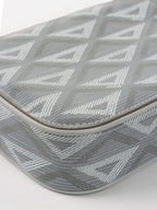 Dior Silver 'Hit The Road' Vertical Crossbody Pouch.