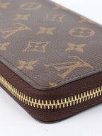 Louis Vuitton Monogram Zippy Long Wallet.