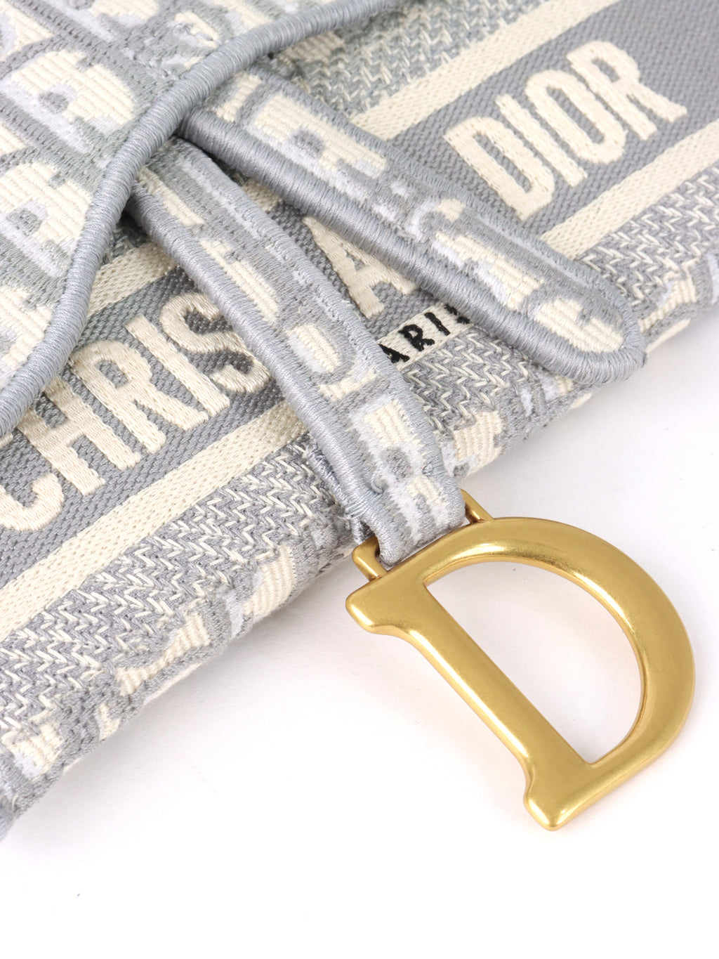 Dior Saddle Grey Belt Pouch.
