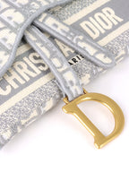 Dior Saddle Grey Belt Pouch.