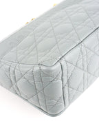 Dior Medium Stone Grey Cannage Caro Bag