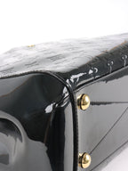 Louis Vuitton Black Monogram Vernis Montaigne MM Satchel Bag