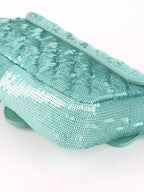 Gucci Mini Marmont Mint Green Sequin Shoulder Bag