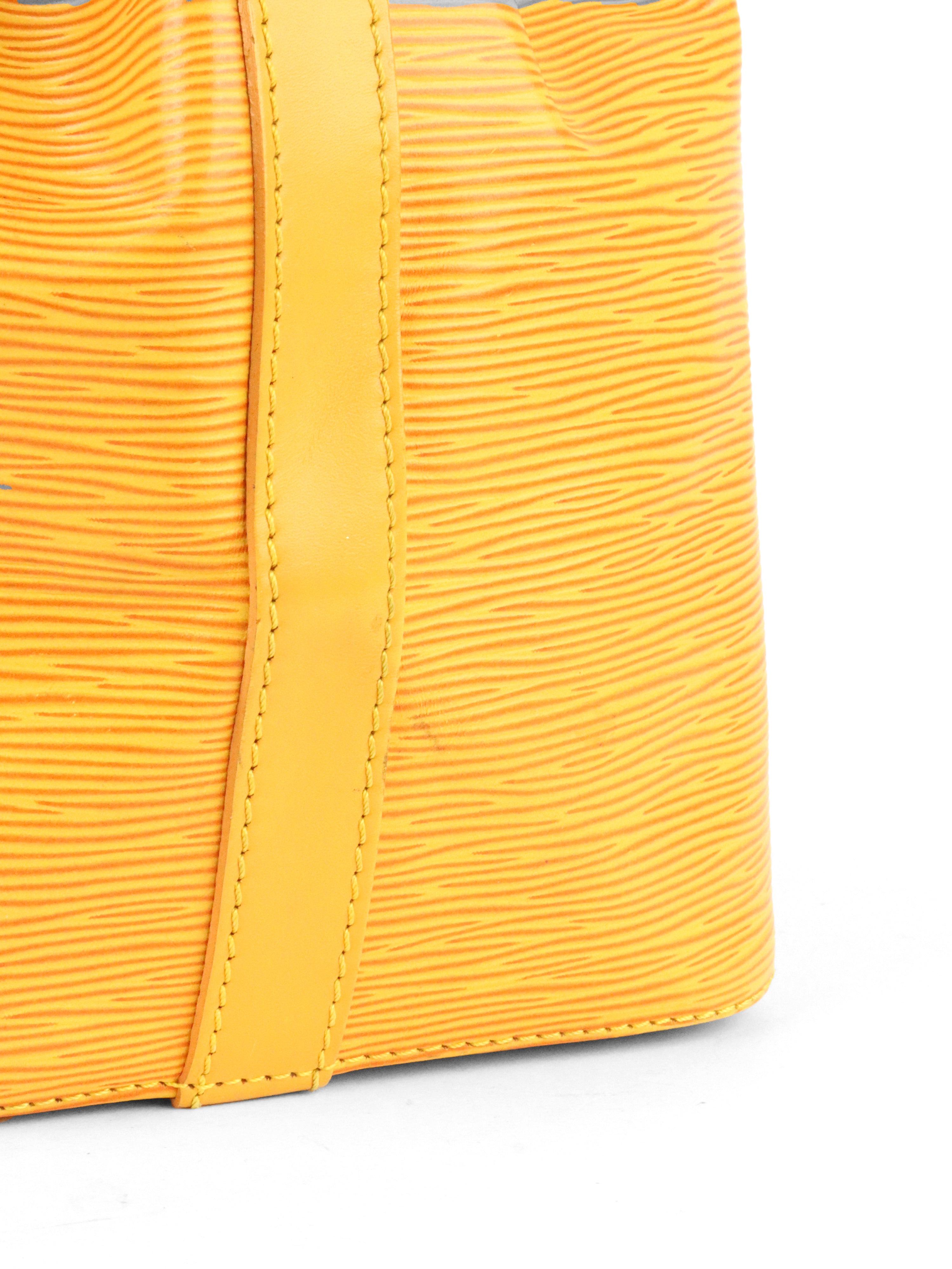 Louis Vuitton Vintage Yellow Epi Leather NeoNoe PM Bag