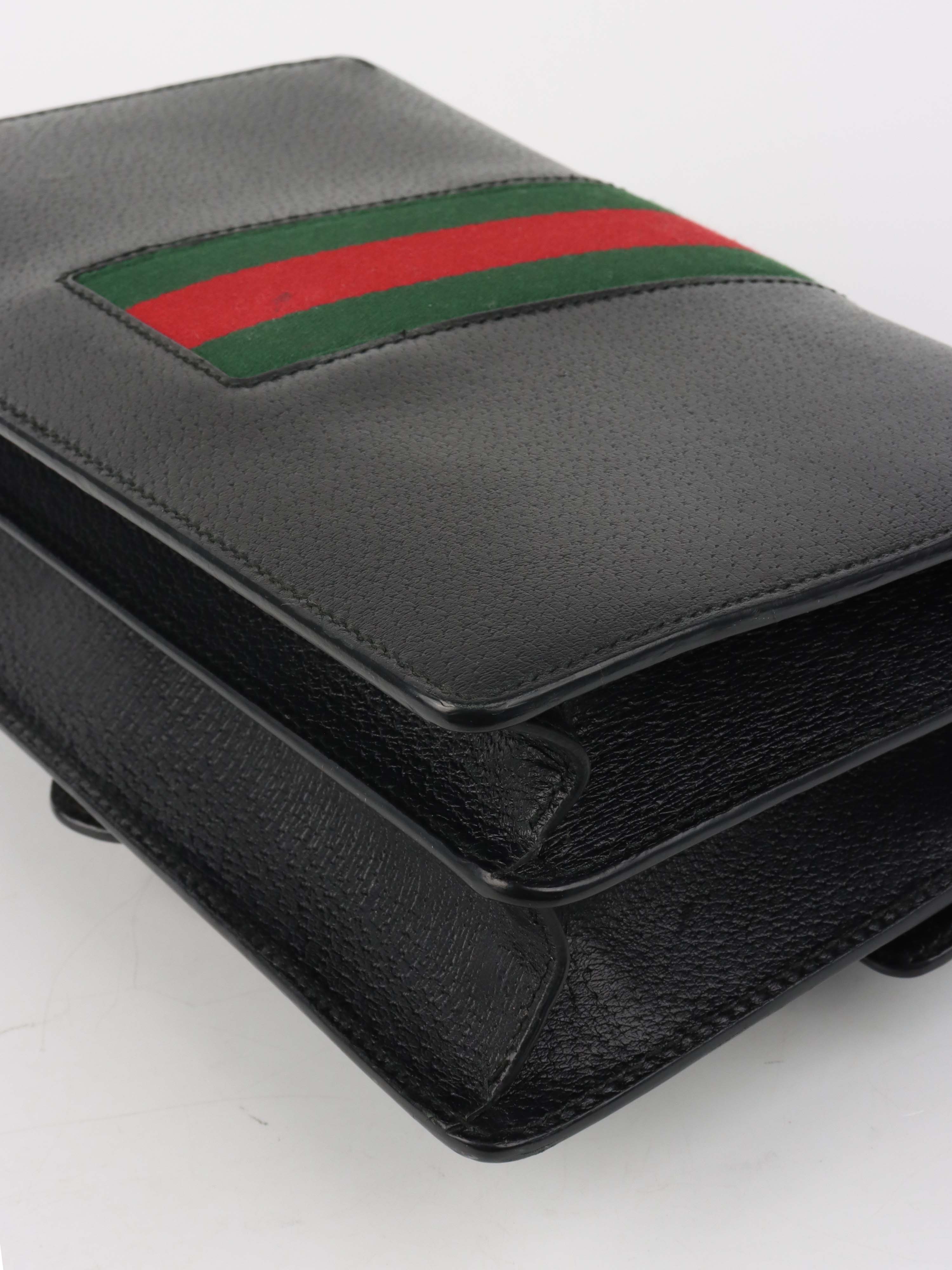 Gucci Small Black Dionysus Web Bag.