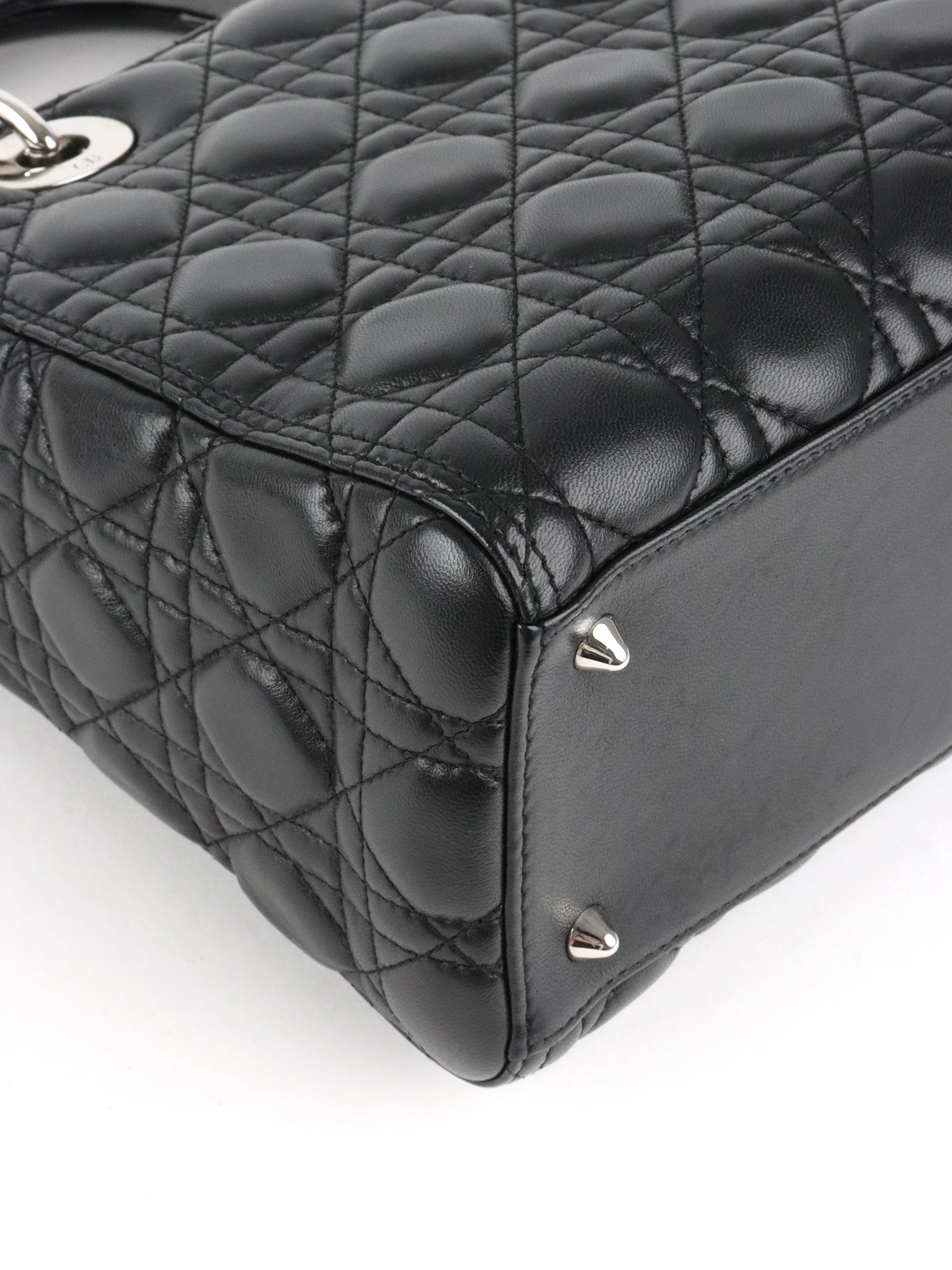 Dior Black Medium Lady Dior Bag