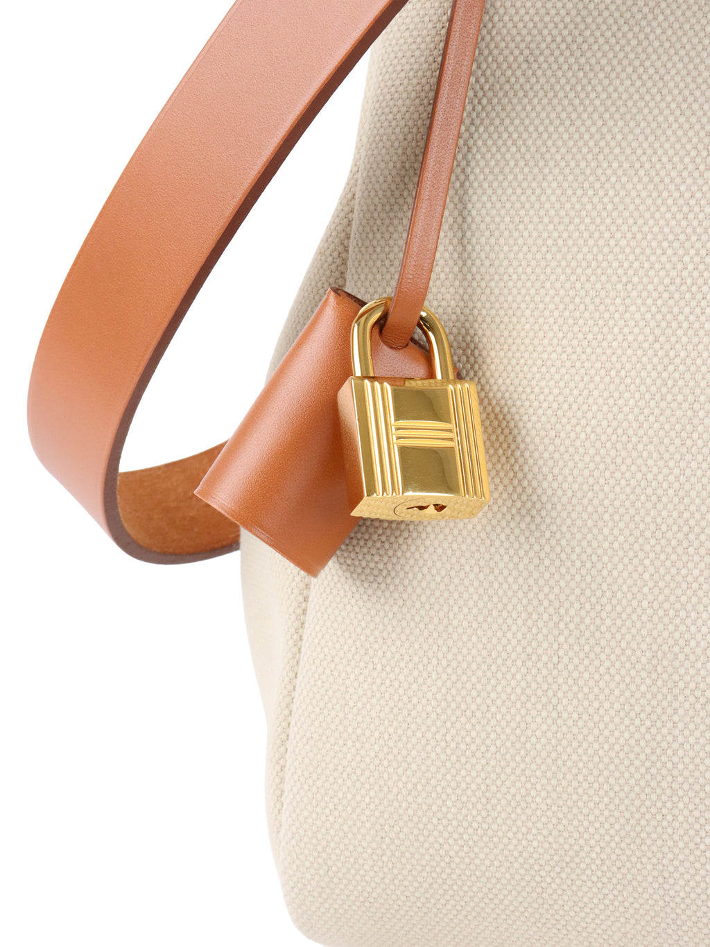 Hermes Ecru/ Beige/ Fauve Herbag Messenger 39 Bag U Stamp
