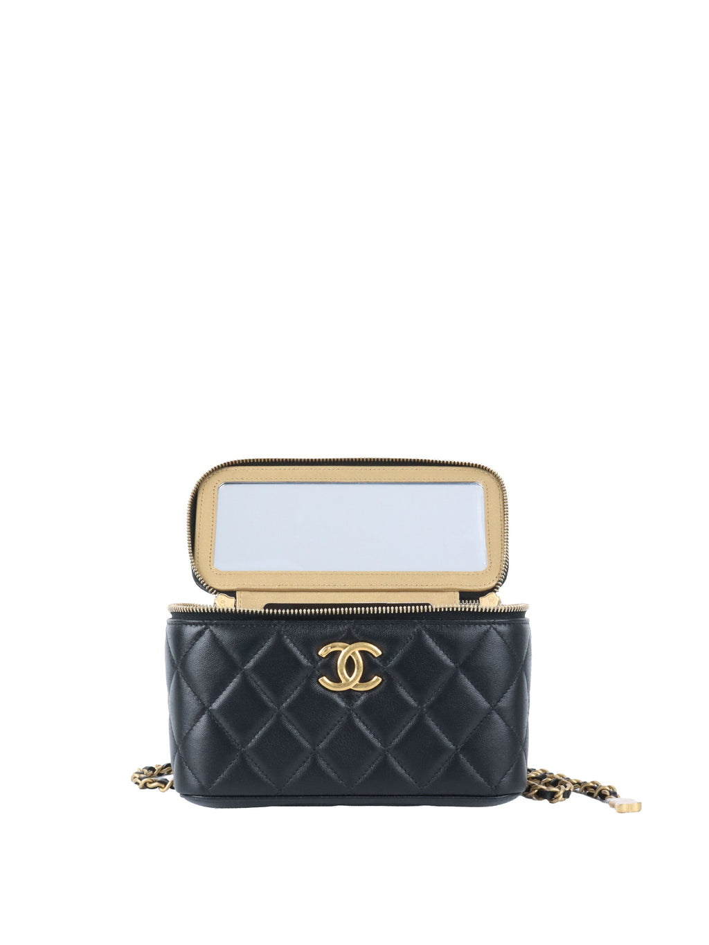 Chanel Lambskin Quilted Small Vanity Case