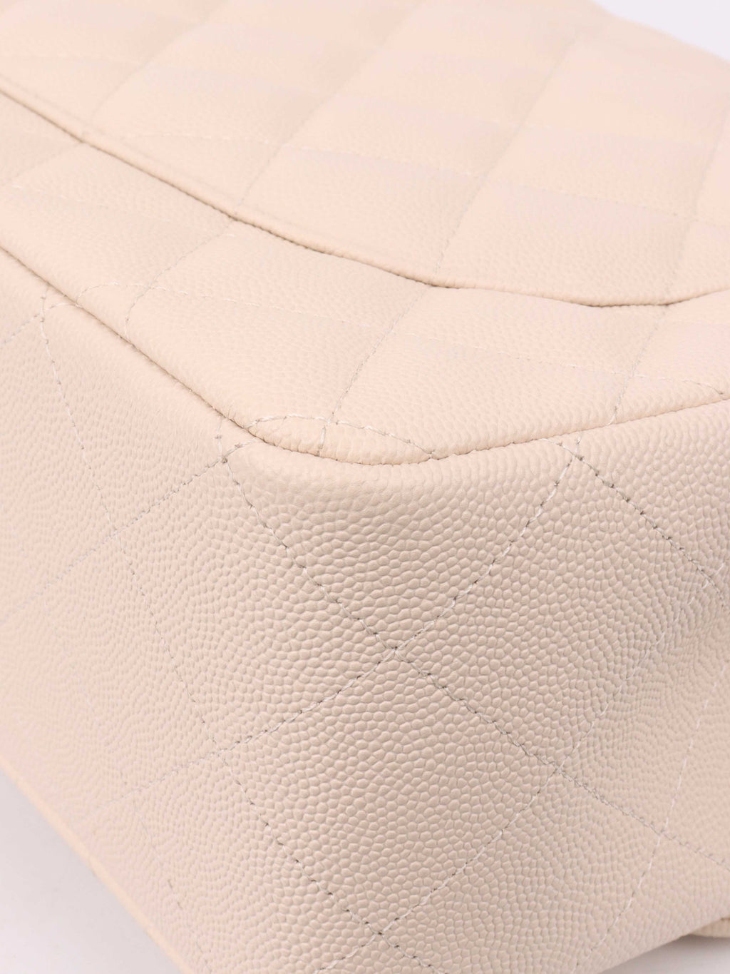 Chanel Jumbo Ivory Caviar Classic Flap.