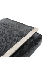 Louis Vuitton Black Patent Epi Clutch with Shoulder Strap.