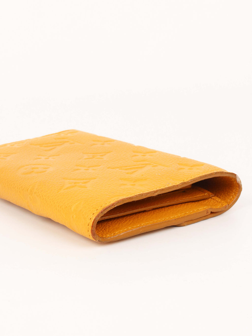 Louis Vuitton Saffran Empreinte Leather Compact Wallet.