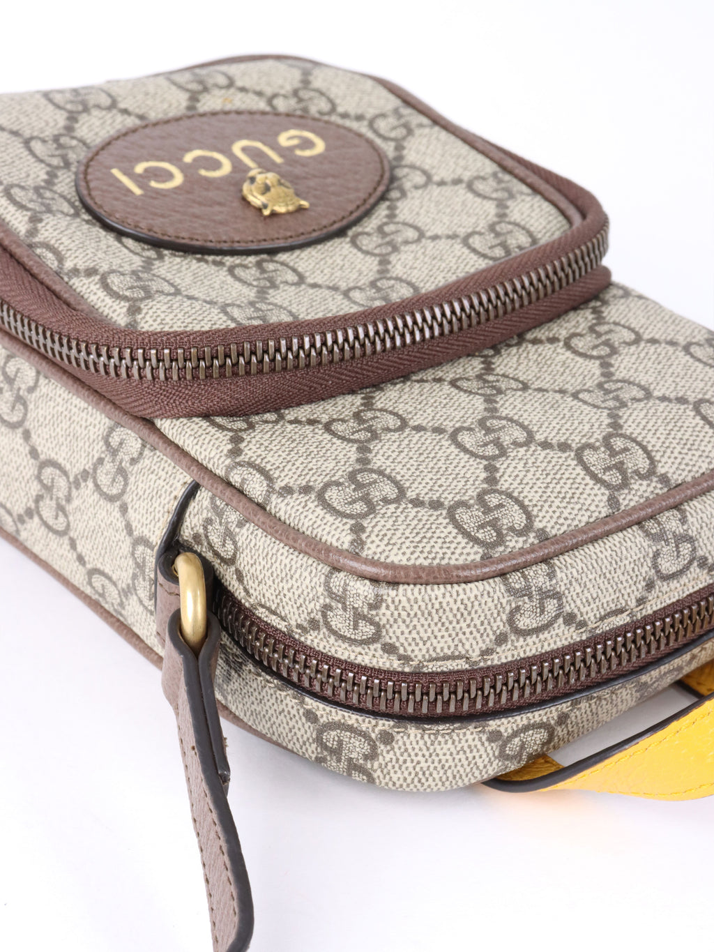 Gucci Mini Neo GG Supreme Canvas Vintage Crossbody Bag.