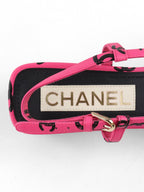 Chanel Dark Pink & Black Sandal