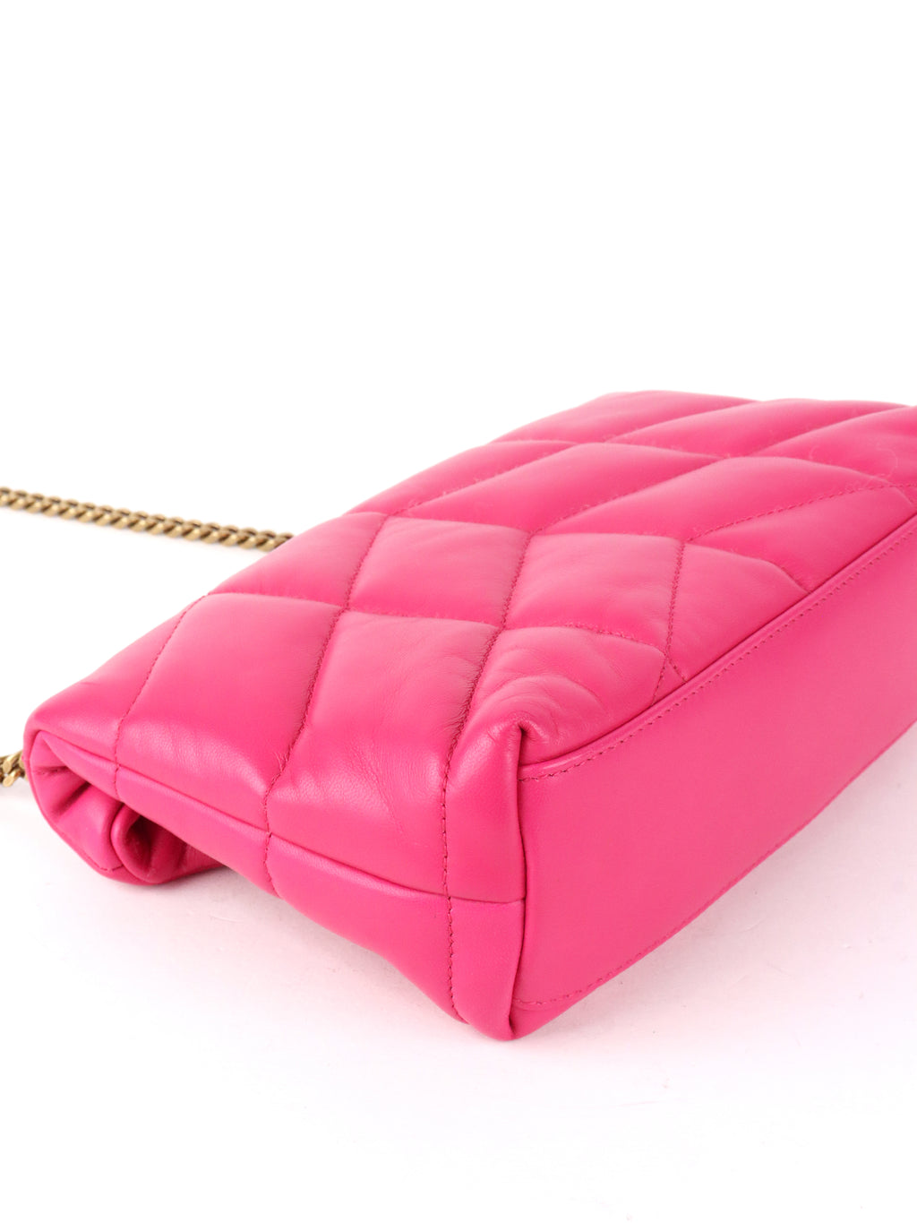 Saint Laurent Bright Pink Toy Puffer Bag
