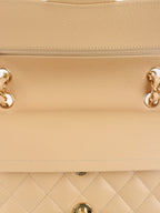 Chanel Small Beige Caviar Classic Flap